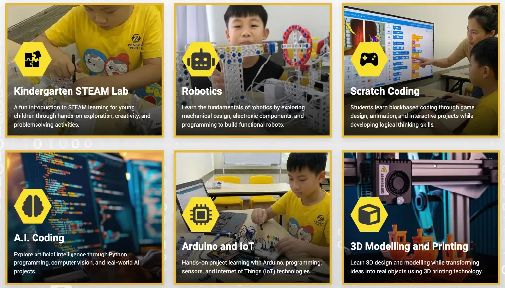 Robotics and STEM programmes for kids in Setia Alam